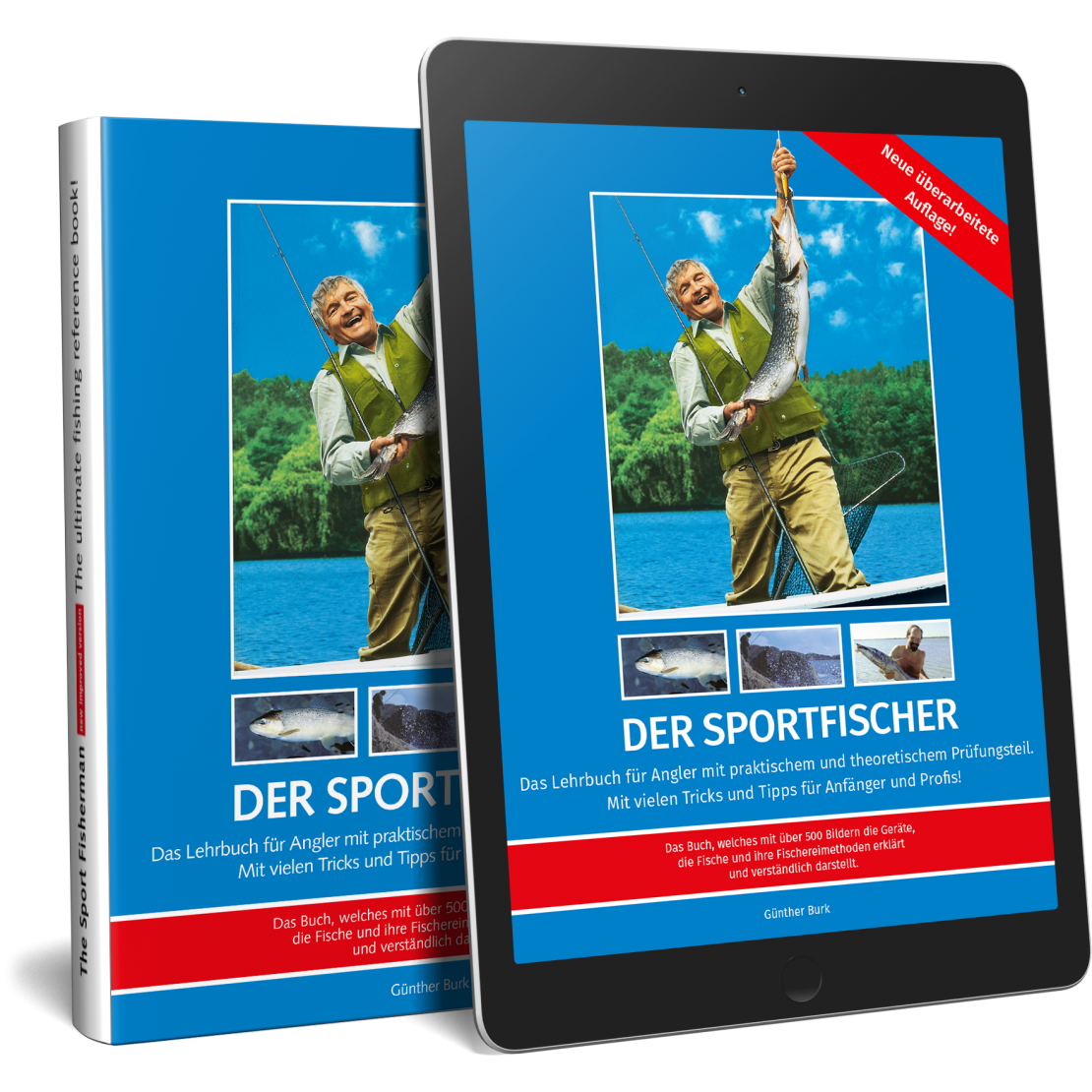 Buch- und E-Book-Ausgabe von "Der Sportfischer"